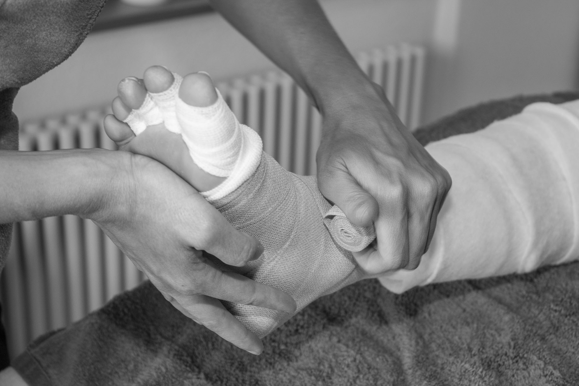 Lymphdrainage Bandagieren